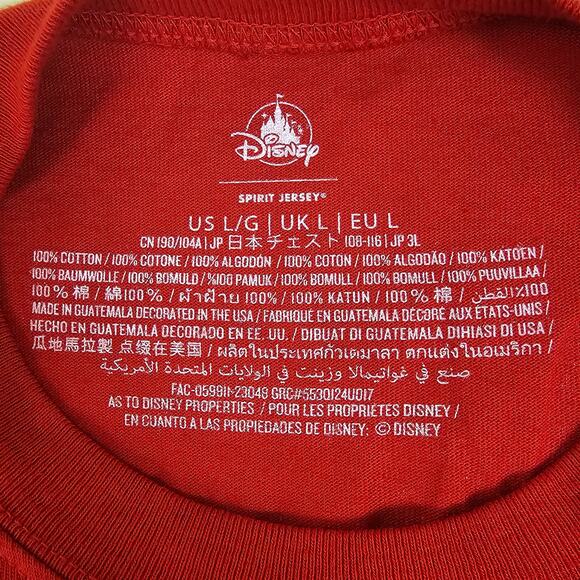 Mickey's Very Merry Christmas Party 2023 Red Spirit Jersey Size L - Picture 7 of 10